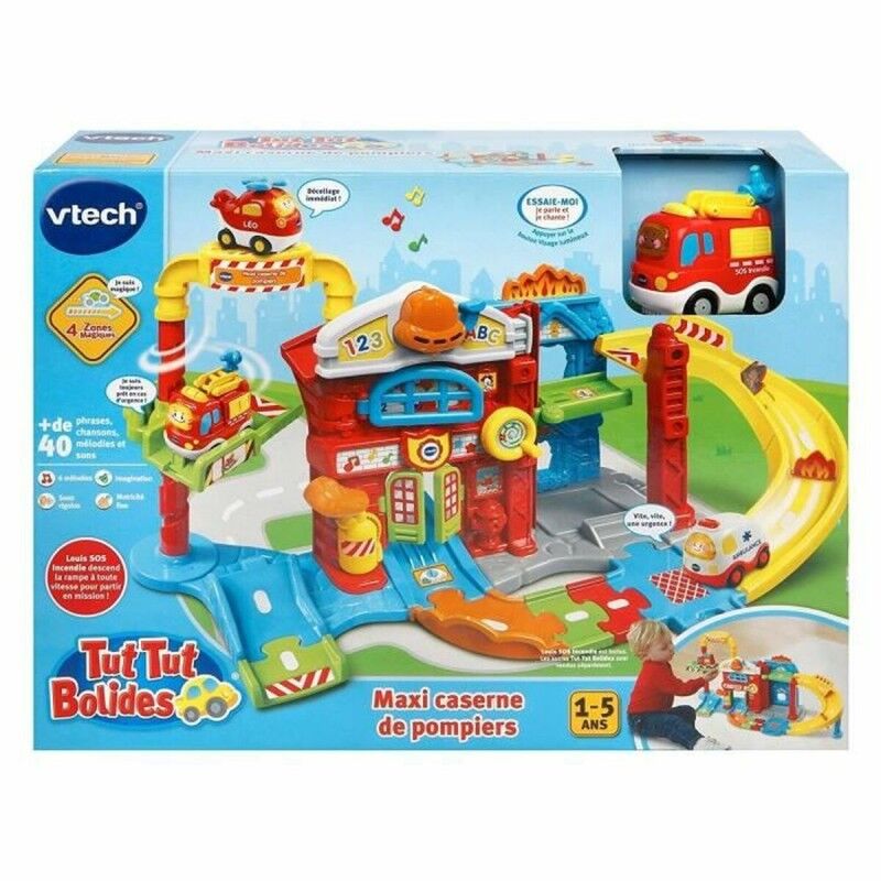 Vtech|Playset de Veículos Vtech Maxi Fire Station com som (FR) Vtech|Playset de Veículos Vtech Maxi Fire Station com som (FR)