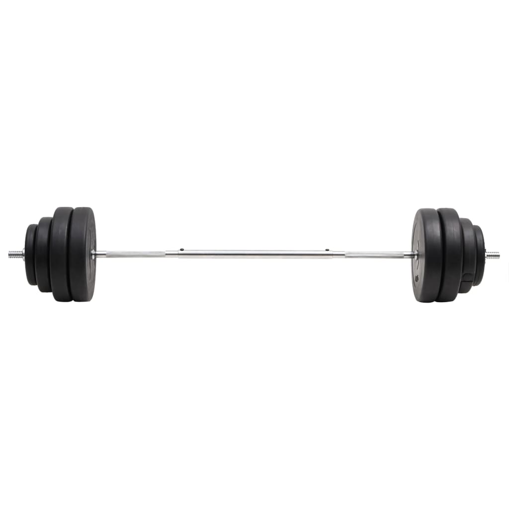 vidaXL Barra com discos 60 kg