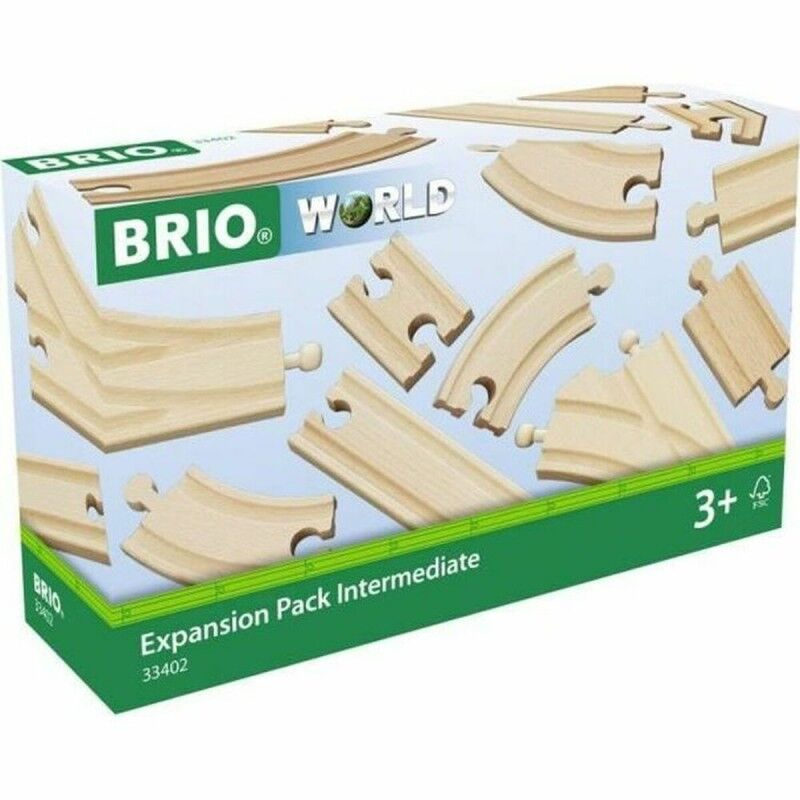 Brio|Pista de comboio Brio Intermediate Evolution Set Madeira 16 Peças Brio|Pista de comboio Brio Intermediate Evolution Set Madeira 16 Peças