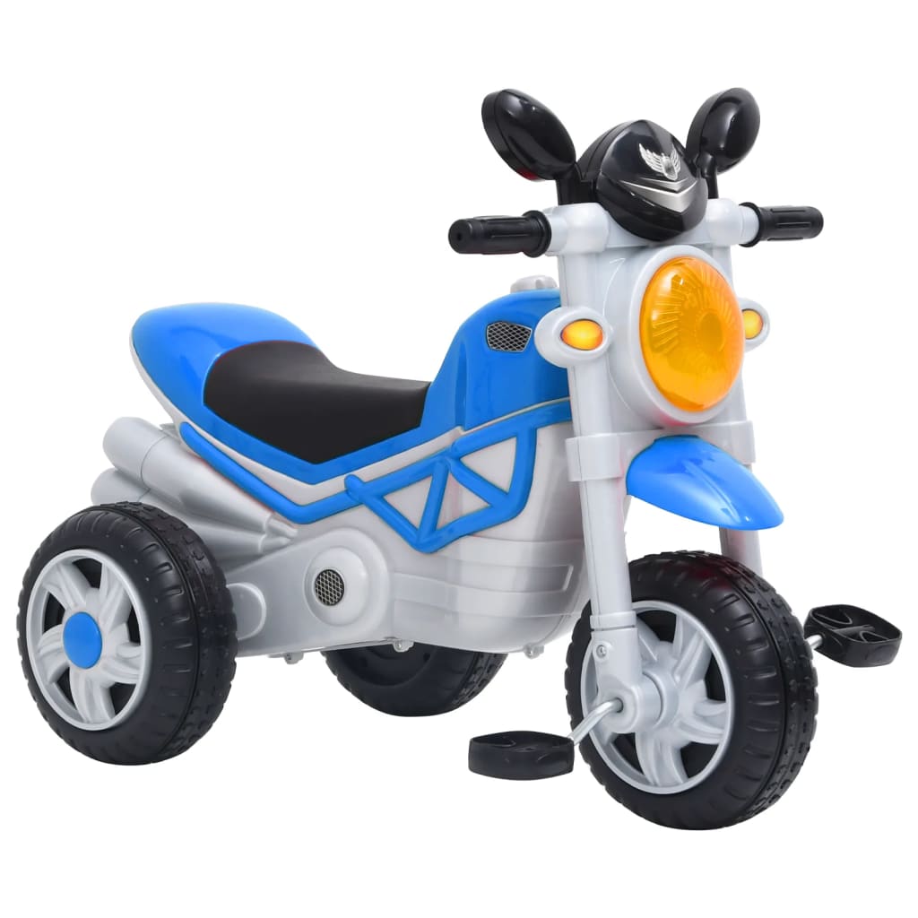 vidaXL Triciclo infantil azul