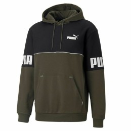 Polar com Capuz Homem Puma Power Colorblock Verde Preto