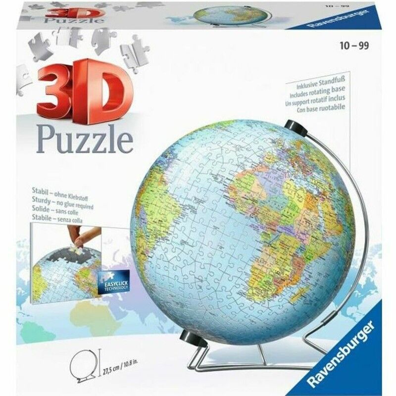 Ravensburger|Puzzle 3D Ravensburger Single Color Globe Unique 540 Peças