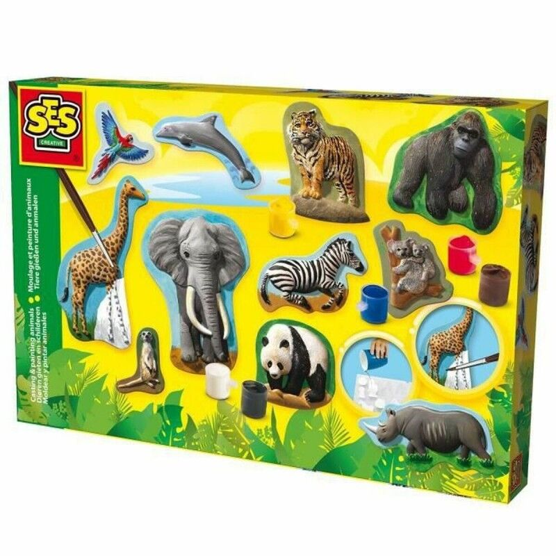 SES Creative|Jogo de Plasticina SES Creative Molding and Painting - Animals SES Creative|Jogo de Plasticina SES Creative Molding and Painting - Animals