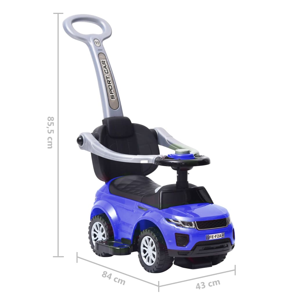 vidaXL Carro de passeio azul