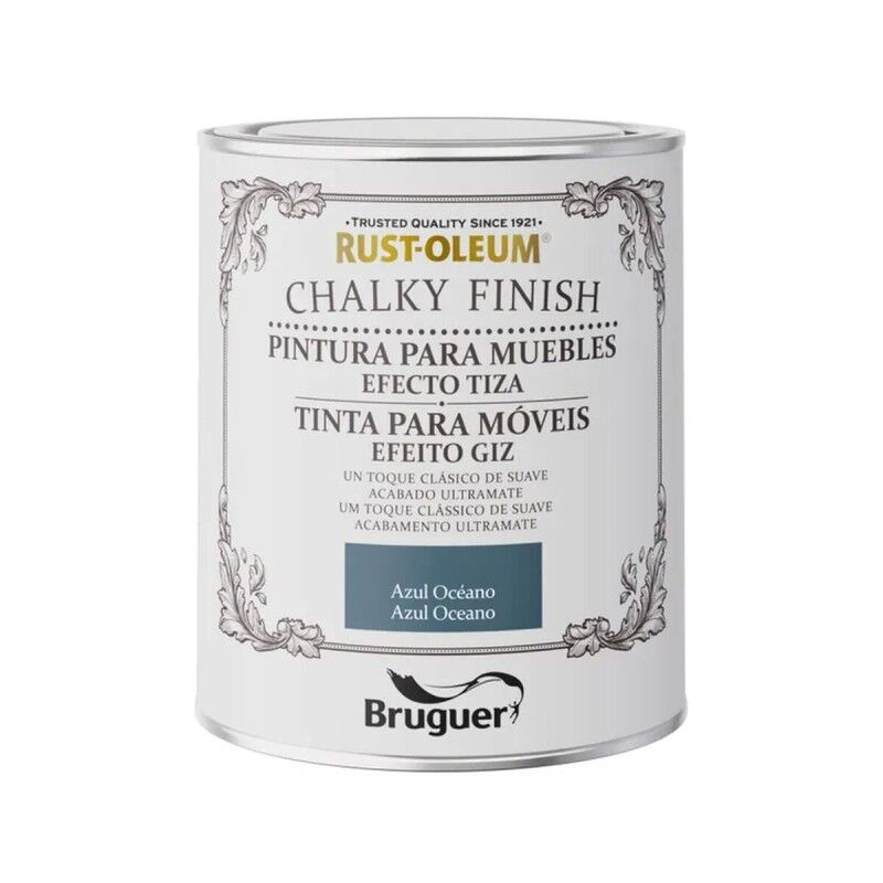 Bruguer|Quadro Bruguer Rust-oleum Chalky Finish 5733886 Móveis 750 ml Azul Océano Bruguer|Quadro Bruguer Rust-oleum Chalky Finish 5733886 Móveis 750 ml Azul Océano