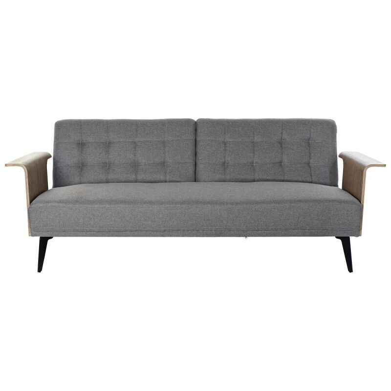 DKD Home Decor|Sofá-cama DKD Home Decor Castanho Cinzento Metal Urbana 203 x 87 x 81 cm DKD Home Decor|Sofá-cama DKD Home Decor Castanho Cinzento Metal Urbana 203 x 87 x 81 cm
