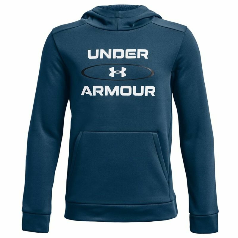 Polar com Capuz Criança Under Armour Fleece Graphic Azul