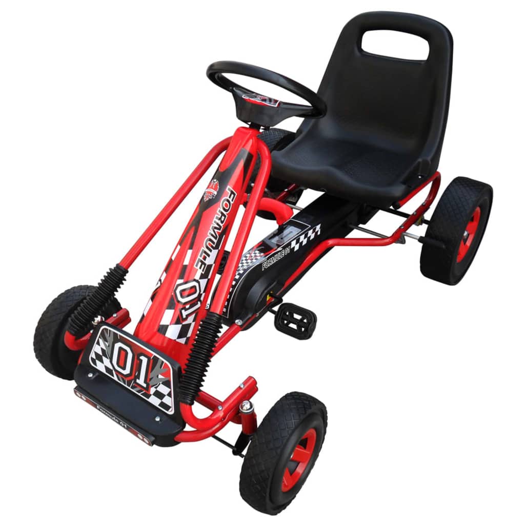 Kart com pedal vermelho