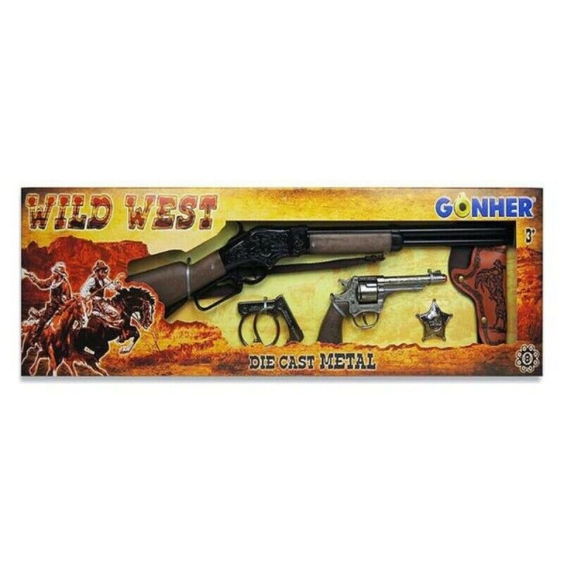 Gonher|Conjunto de Pistolas do Oeste Gonher 498/0 77 x 23 x 5 cm (77 x 23 x 5 cm) Gonher|Conjunto de Pistolas do Oeste Gonher 498/0 77 x 23 x 5 cm (77 x 23 x 5 cm)