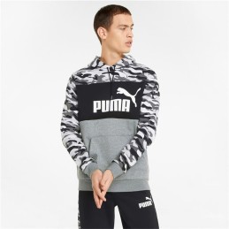 Polar com Capuz Homem Puma ESS Camo Preto Cinzento Branco Camuflagem