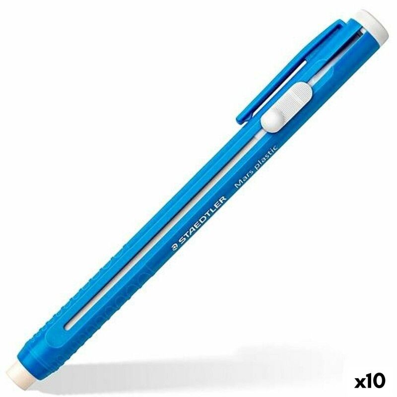 Staedtler|Porta-borrachas Staedtler Mars Plastic Azul (10 Unidades) Staedtler|Porta-borrachas Staedtler Mars Plastic Azul (10 Unidades)