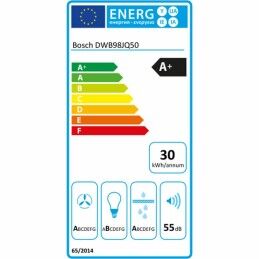BOSCH|Extrator Convencional BOSCH DWB98JQ50 90 cm 843 m³/h 160W A+ Aço
