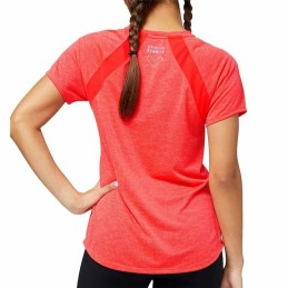 Camisola de Manga Curta Mulher New Balance Impact Run Laranja