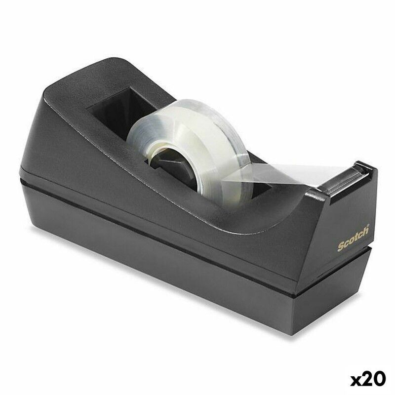 Scotch|Suporte para Fita Adesiva Scotch Preto (20 Unidades) Scotch|Suporte para Fita Adesiva Scotch Preto (20 Unidades)