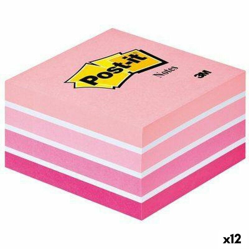 Post-it|Bloco de Notas Post-it 76 x 76 mm Cor de Rosa 450 Folhas (12 Unidades)