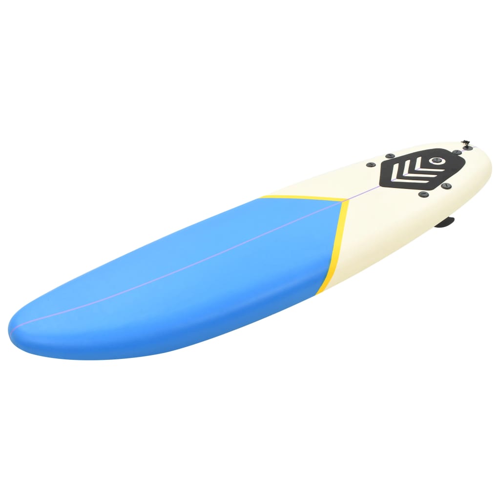 vidaXL Prancha de surf 170 cm azul e creme