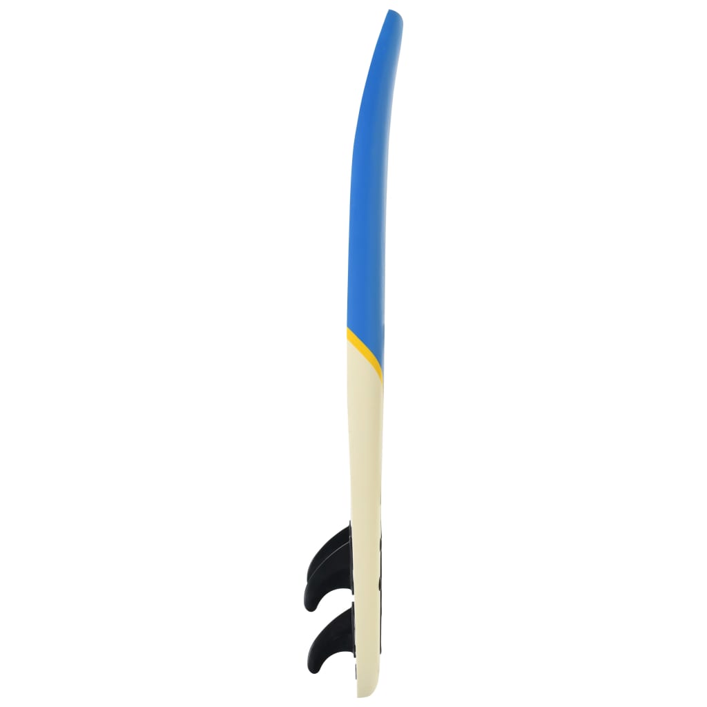 vidaXL Prancha de surf 170 cm azul e creme