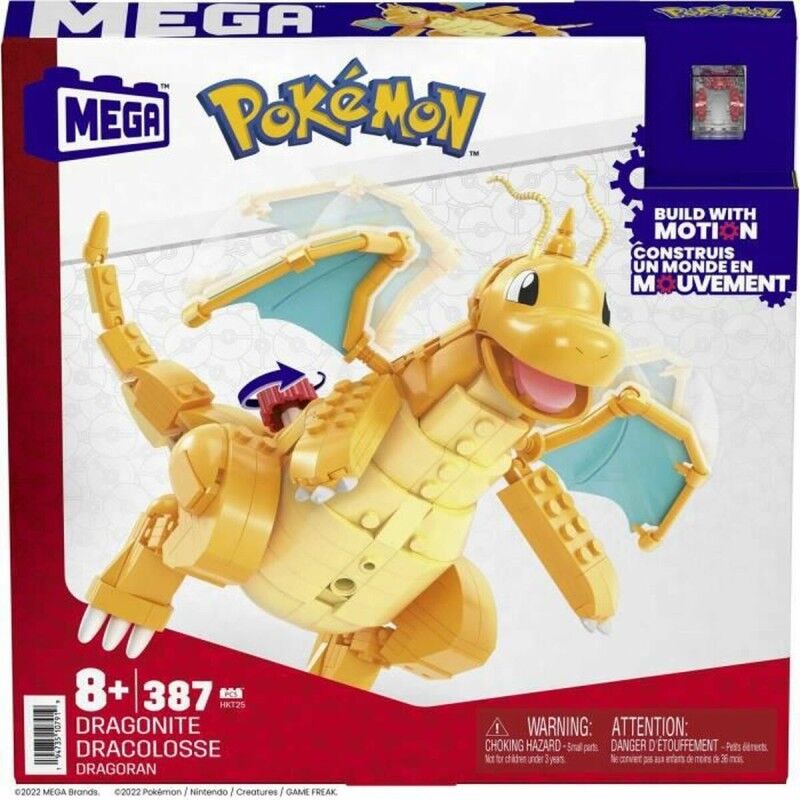 Mega Construx|Jogo de Construção Mega Construx Mega Pokémon Dragão 387 Peças