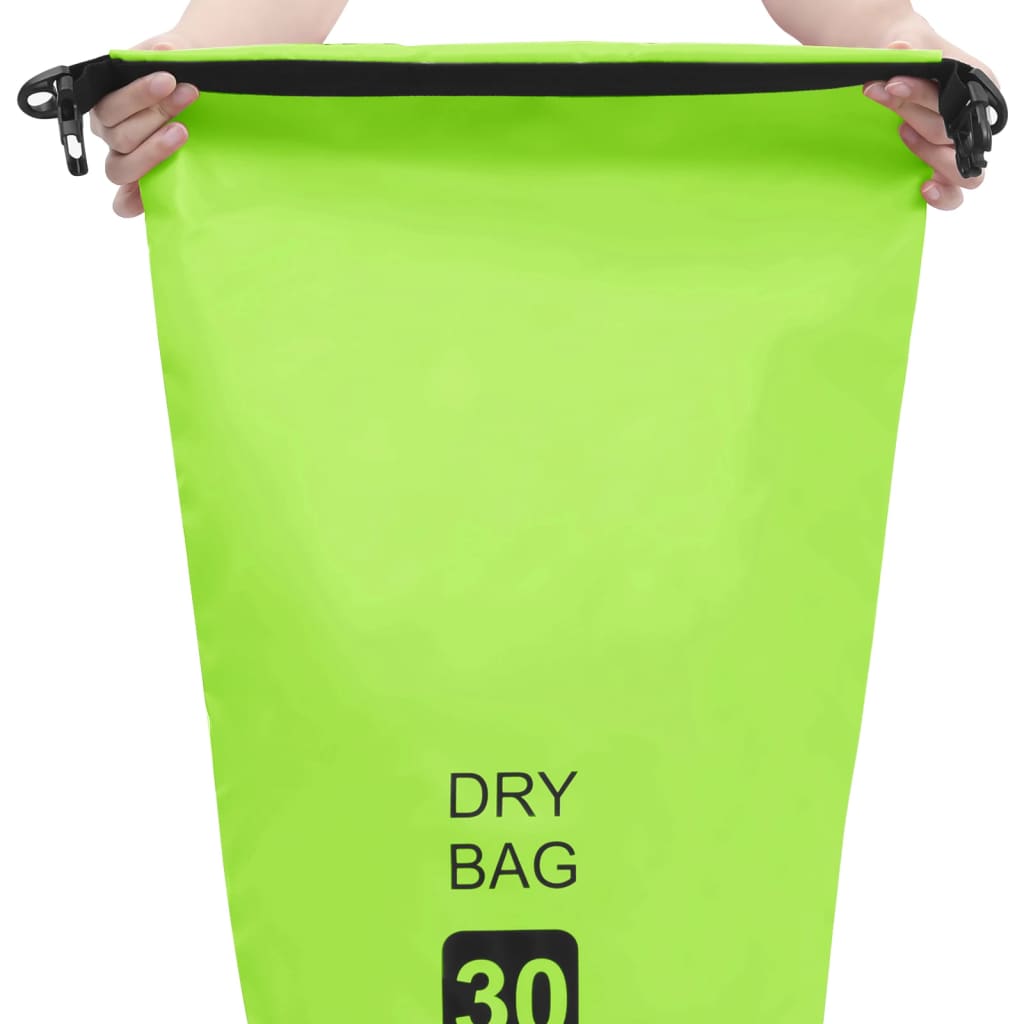 vidaXL Bolsa impermeável 30 L PVC verde