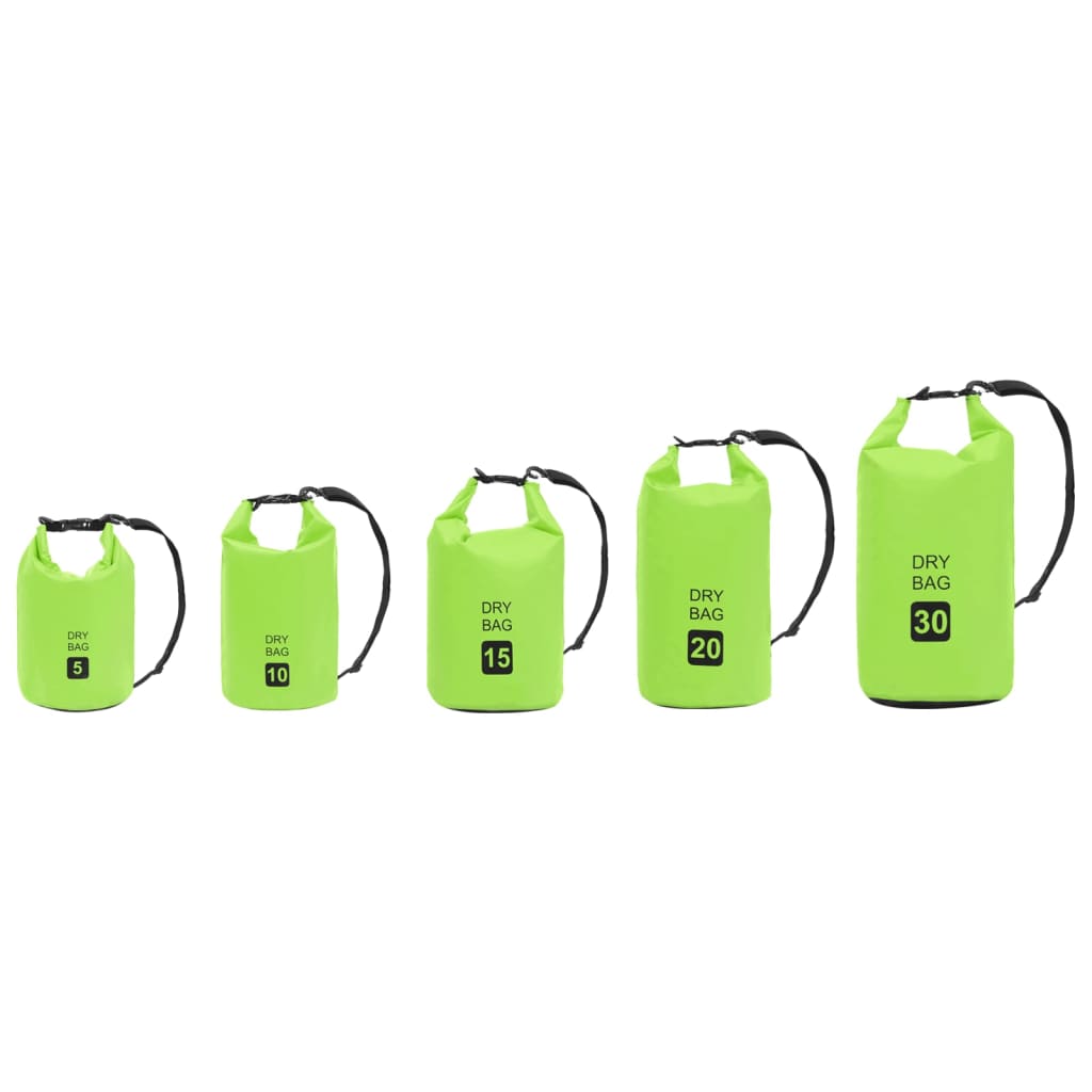 vidaXL Bolsa impermeável 30 L PVC verde