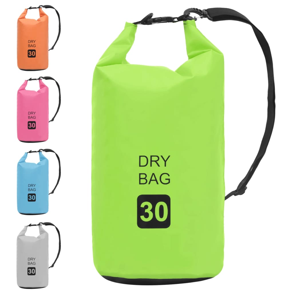 vidaXL Bolsa impermeável 30 L PVC verde