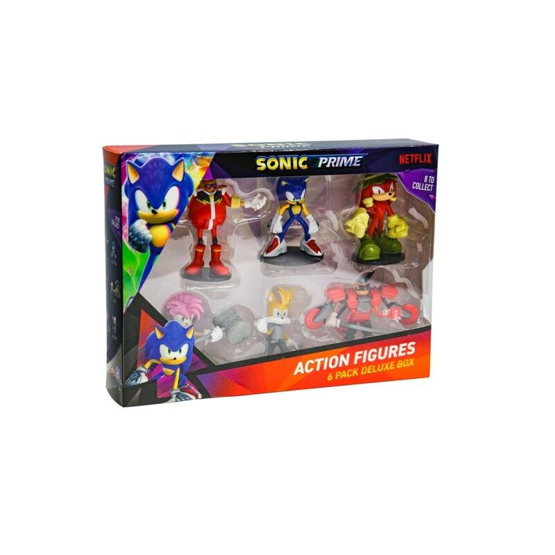 PMI Kids World|Playset PMI Kids World Sonic Prime 6 Peças PMI Kids World|Playset PMI Kids World Sonic Prime 6 Peças