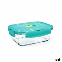 Quttin|Lancheira Hermética Quttin Retangular 1,5 L 23 x 17,5 x 7,6 cm (6 Unidades)
