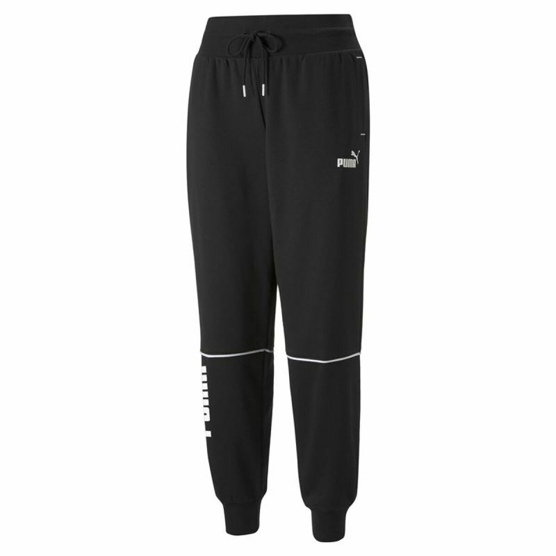 Calças de Treino para Adultos Puma Colorblock Preto Mulher