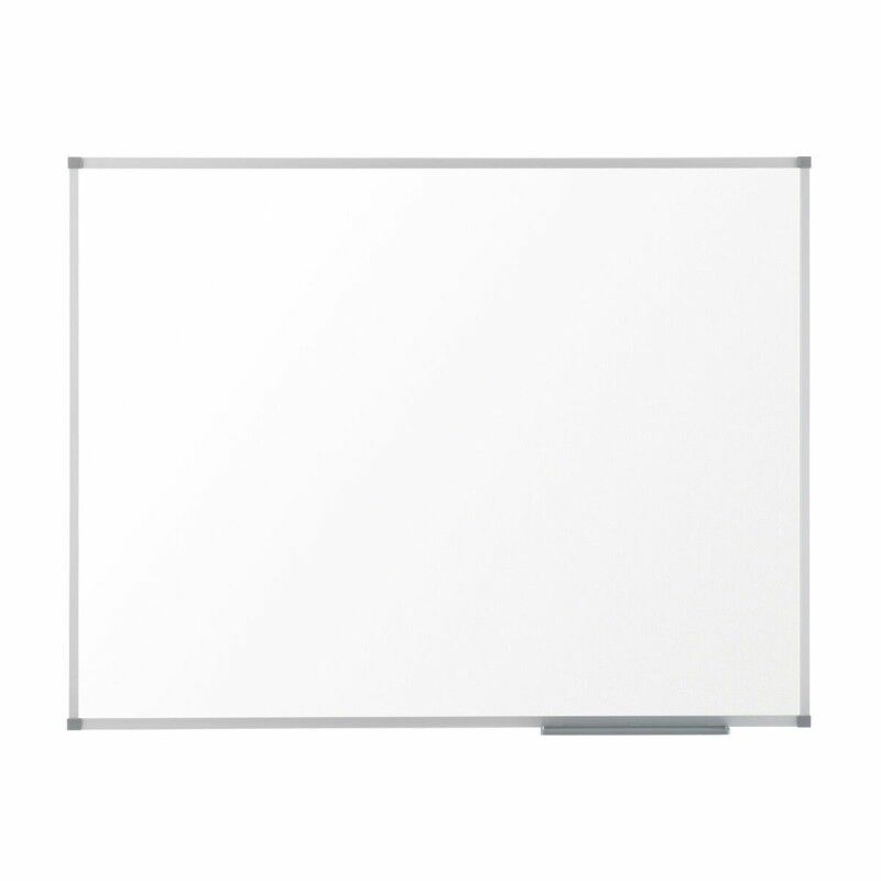 Nobo|Quadro magnético Nobo Basic 90 x 60 cm Branco Prateado Alumínio Aço Nobo|Quadro magnético Nobo Basic 90 x 60 cm Branco Prateado Alumínio Aço