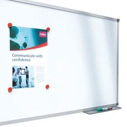 Nobo|Quadro magnético Nobo Basic 90 x 60 cm Branco Prateado Alumínio Aço