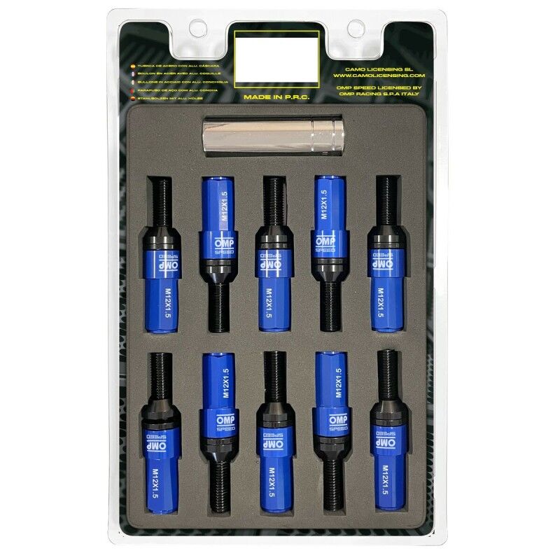 OMP|Kit de parafusos OMP OMPS09981207 28 mm Azul M12 x 1,50