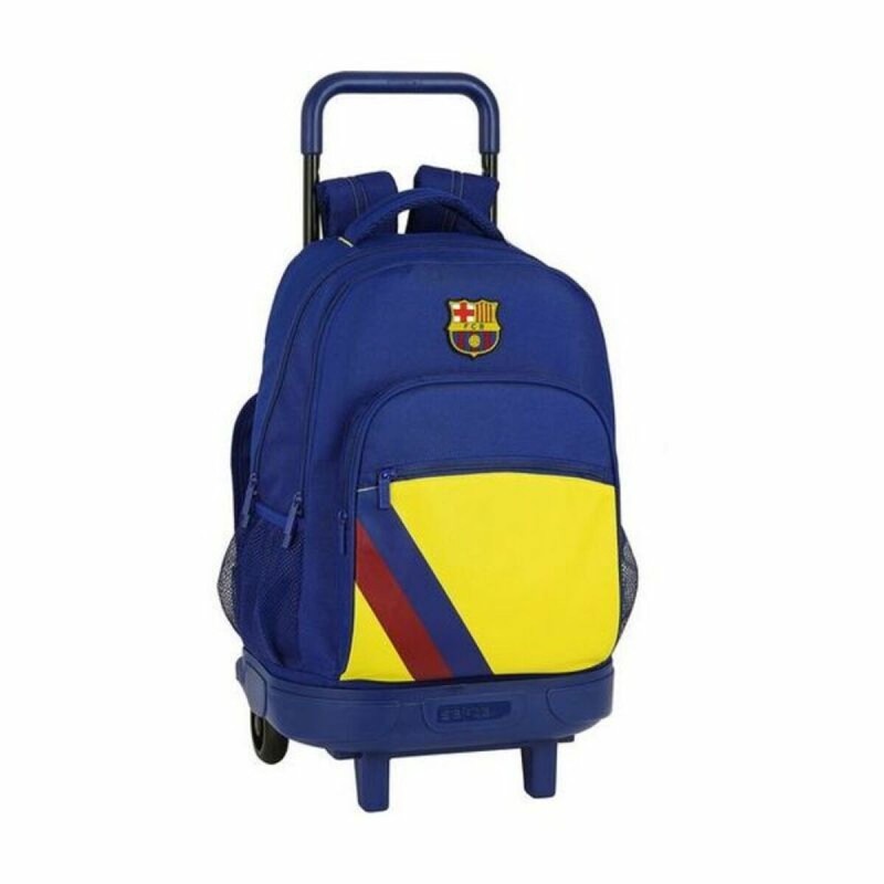 Mochila Escolar com Rodas Compact F.C. Barcelona 612025918 Azul (33 x 45 x 22 cm)