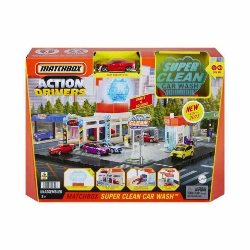 Matchbox|Playset de Veículos Matchbox Action Drivers Super Clean Car Wash Matchbox|Playset de Veículos Matchbox Action Drivers Super Clean Car Wash