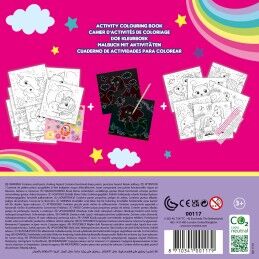 SES Creative|Desenhos para pintar SES Creative Activity Colouring Book Conjunto de etiquetas Caderno 3 em 1