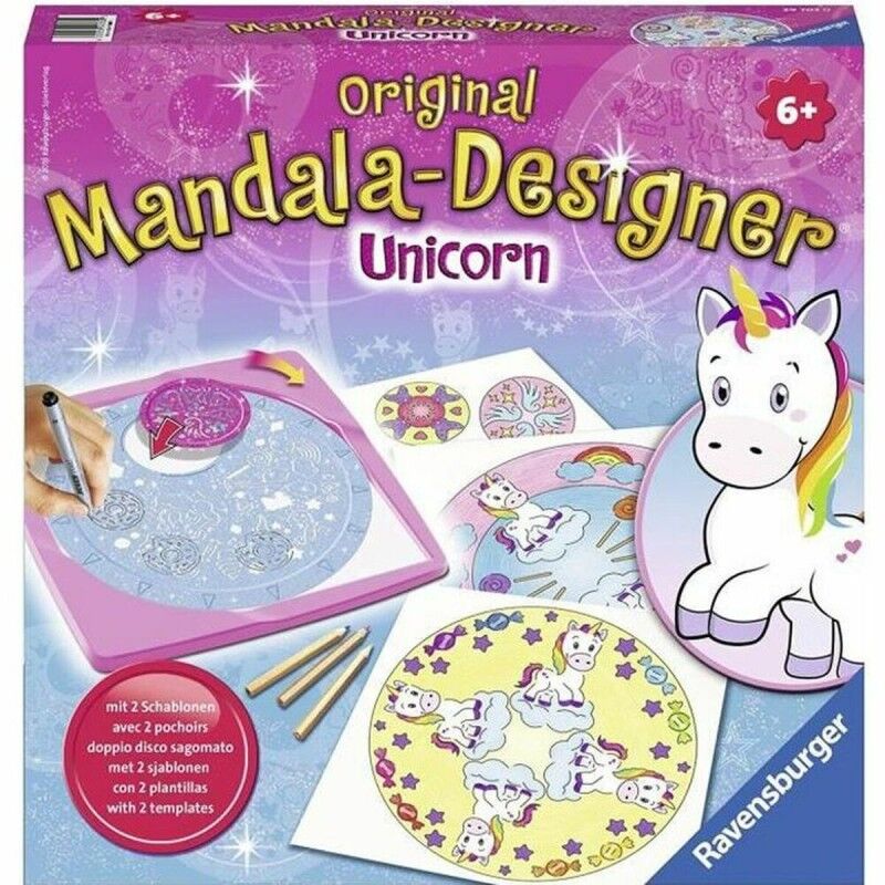 Ravensburger|Desenhos para pintar Ravensburger Design Unicorn Mandala Ravensburger|Desenhos para pintar Ravensburger Design Unicorn Mandala