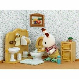 Sylvanian Families|Figuras de Ação Sylvanian Families Chocolate Rabbit and Toilet Set