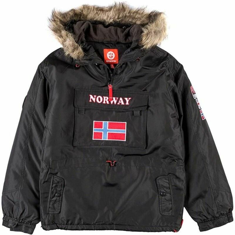 Go & Win|Parka Unisexo Go & Win Noreg Preto Infantil
