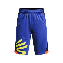 Calções de Desporto Infantis Under Armour Curry Splash Basquetebol Azul