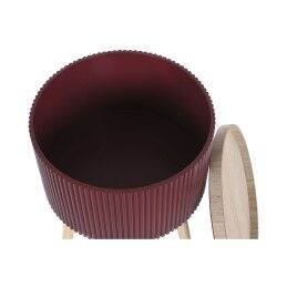 DKD Home Decor|Mesa de apoio DKD Home Decor 38,5 x 38,5 x 49 cm Castanho Grená Madeira MDF