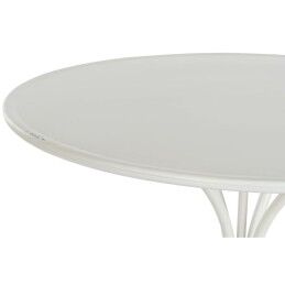 DKD Home Decor|Mesa de apoio DKD Home Decor 81 x 81 x 81,5 cm Metal Branco