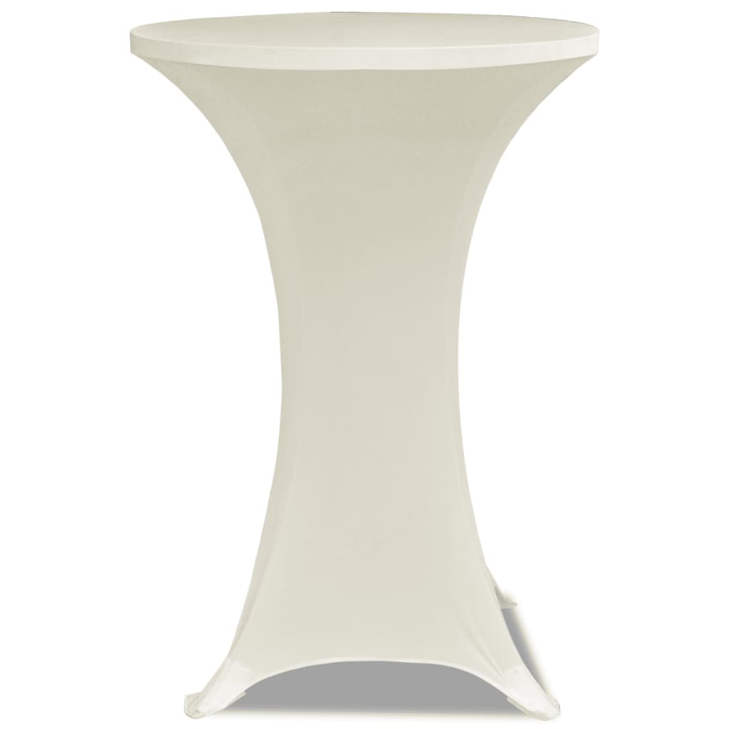 Toalha de Mesa elástica Ø60, Creme / 2 peças