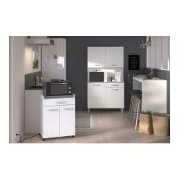 Ekipa|Carro de Cozinha Ekipa Harmony Branco 60 x 44,5 x 81 cm