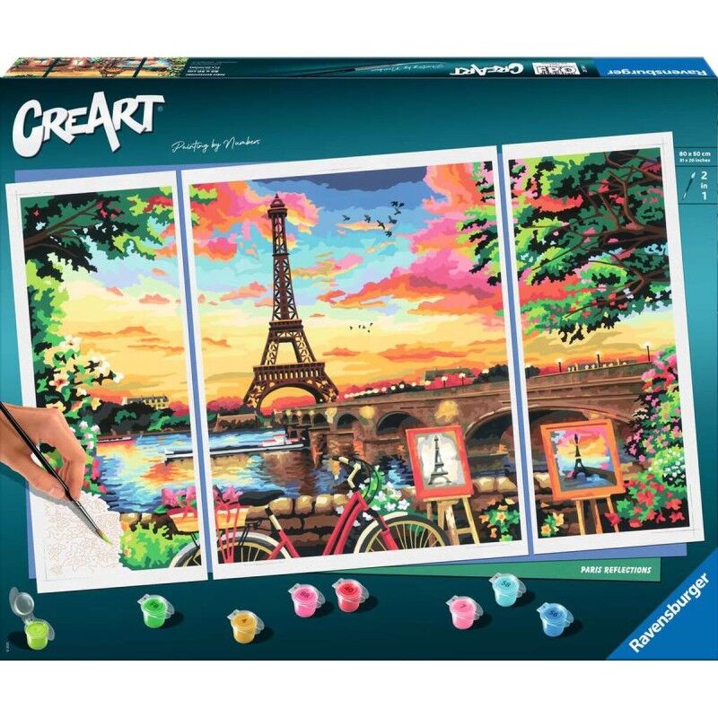 Ravensburger|Conjunto de pintura por números Ravensburger 20134 80 x 50 cm 4 Peças 1 Peça 4 Unidades