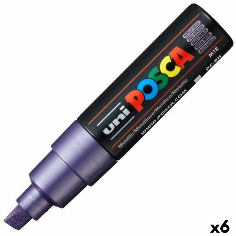 POSCA|Marcador POSCA PC-8K Violeta (6 Unidades) POSCA|Marcador POSCA PC-8K Violeta (6 Unidades)