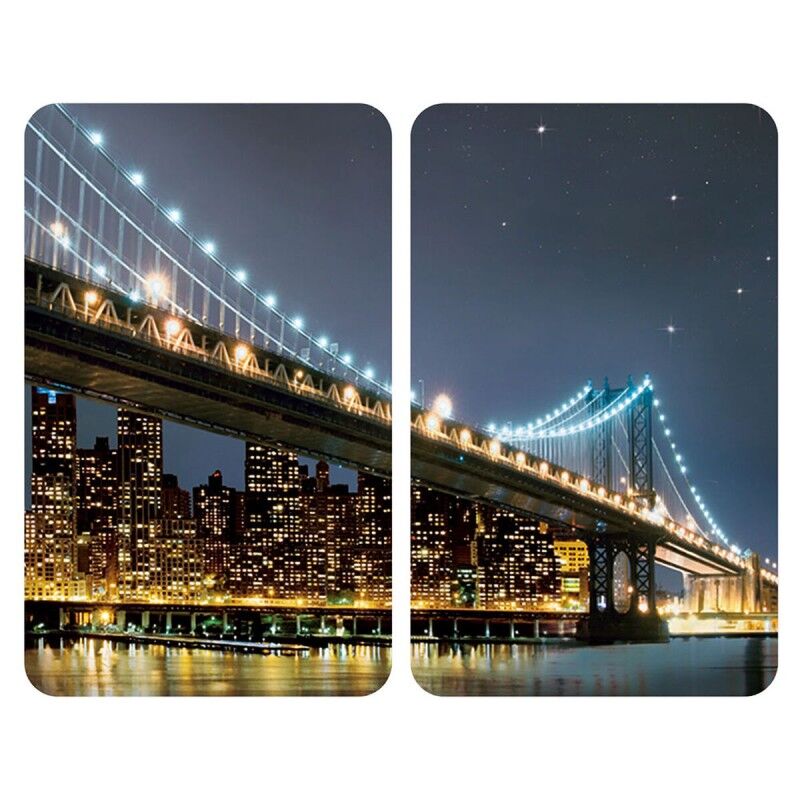 Wenko|Tábua de corte Wenko Brooklyn Bridge 30 x 52 cm Vidro temperado (2 Unidades) Wenko|Tábua de corte Wenko Brooklyn Bridge 30 x 52 cm Vidro temperado (2 Unidades)