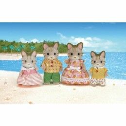 Sylvanian Families|Figuras de Ação Sylvanian Families Striped Cat Family