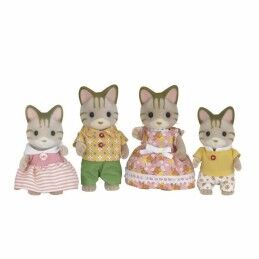 Sylvanian Families|Figuras de Ação Sylvanian Families Striped Cat Family