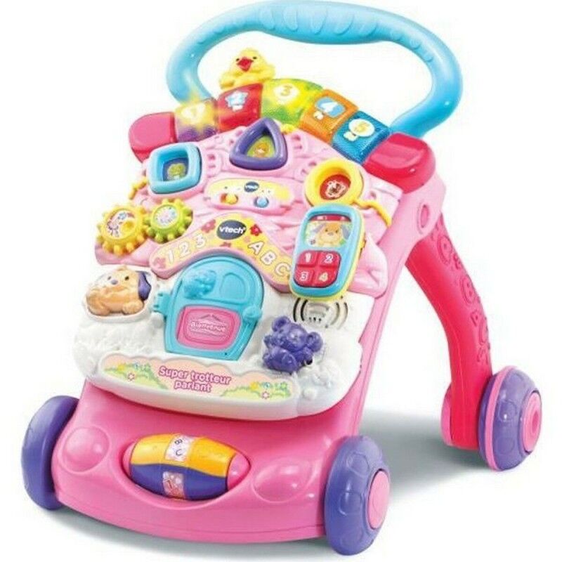 Vtech|Andarilho Vtech Super Trotteur Parlant 2 En 1 Rose Cor de Rosa Vtech|Andarilho Vtech Super Trotteur Parlant 2 En 1 Rose Cor de Rosa