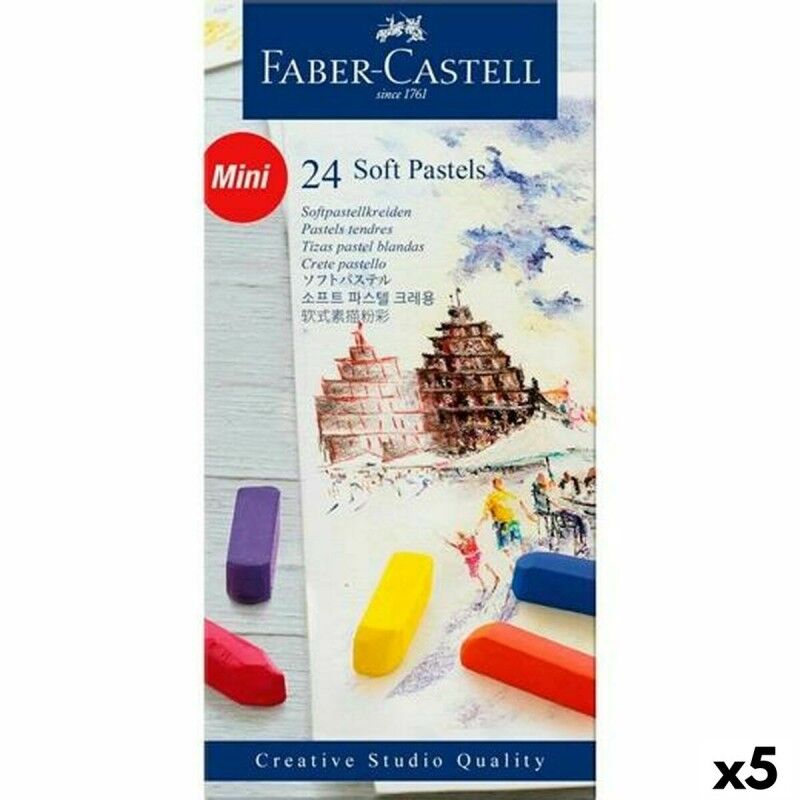 Faber-Castell|Set of soft pastel chalks Faber-Castell Multicolor (5 Unidades)