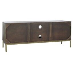 DKD Home Decor|Móvel de TV DKD Home Decor 140 x 40 x 55 cm Preto Metal Acácia